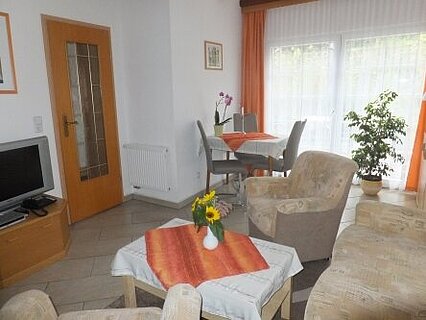 Essecke im Wohnzimmer